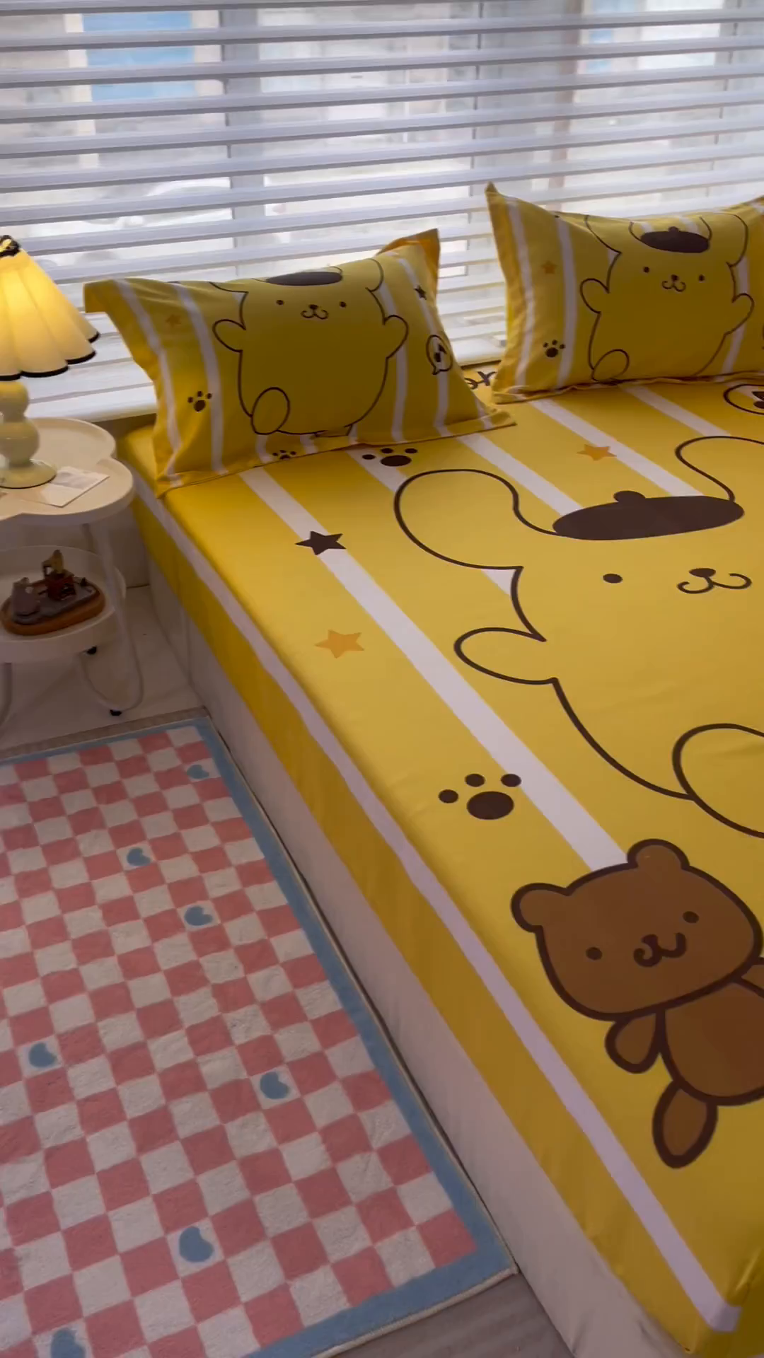 91家纺网 家纺一手货源 找家纺 一电 2025卡通床单床笠棕垫床套防尘罩席床垫保护套卡通儿童上下床床单床笠第五批 小猫布丁