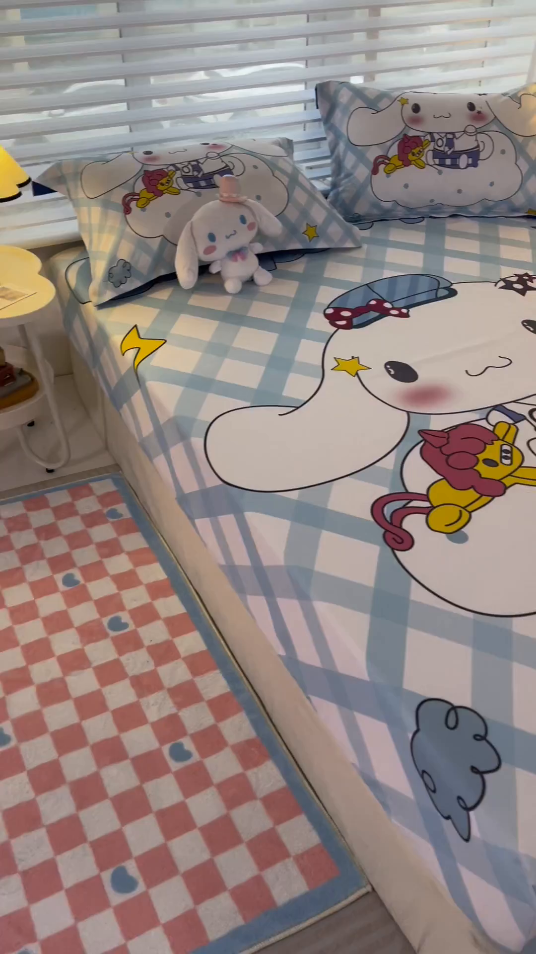 91家纺网 家纺一手货源 找家纺 一电 2025卡通床单床笠棕垫床套防尘罩席床垫保护套卡通儿童上下床床单床笠第五批 云朵玉桂狗