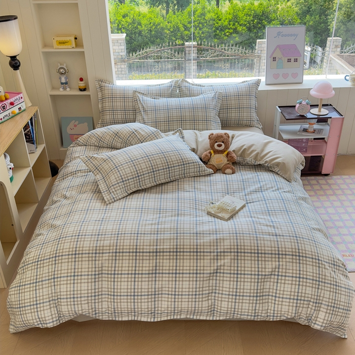 鑫宇 2025新款全棉纯棉13372小清新印花四件套 洛卡时尚