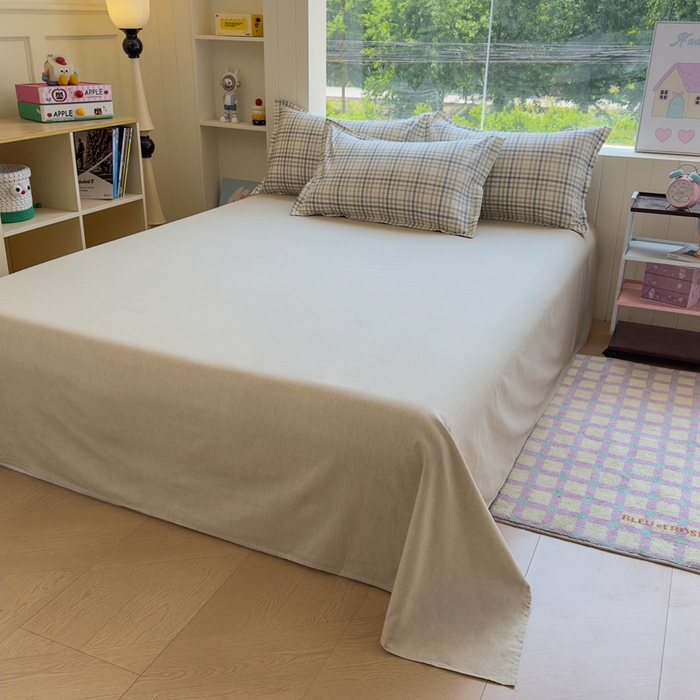 91家纺网 家纺一手货源 找家纺 鑫宇 2025新款全棉纯棉13372小清新印花四件套 洛卡时尚