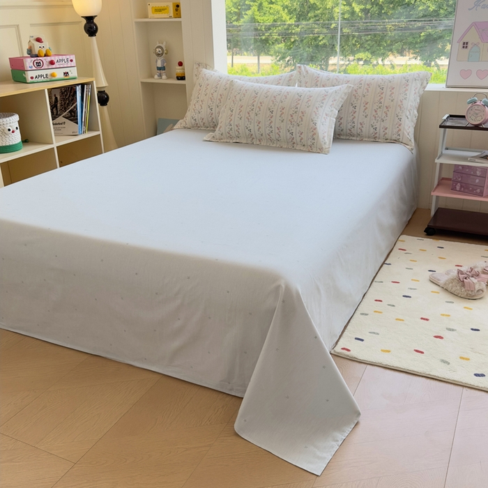 91家纺网 家纺一手货源 找家纺 鑫宇 2025新款全棉纯棉13372小清新印花四件套 暮染轻纱