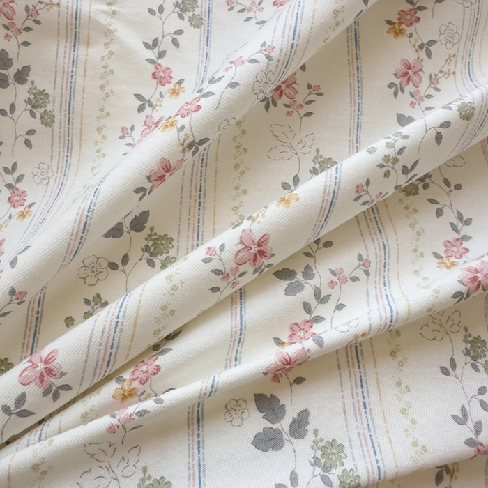 91家纺网 家纺一手货源 找家纺 鑫宇 2025新款全棉纯棉13372小清新印花四件套 暮染轻纱