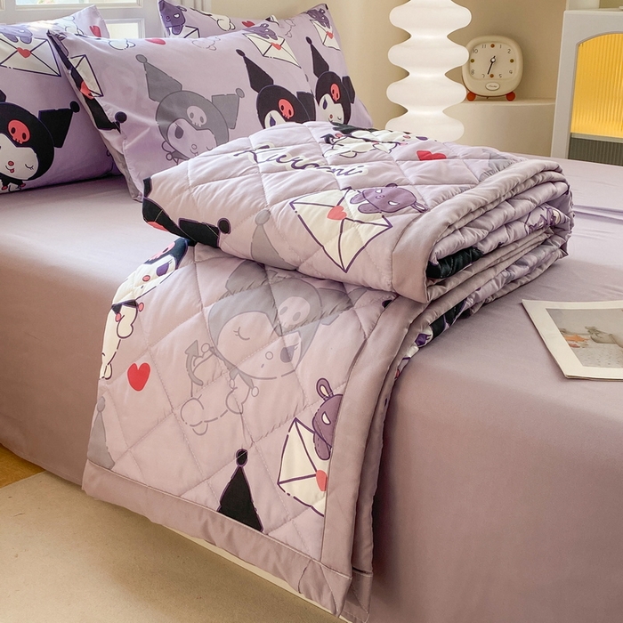 91家纺网 家纺一手货源 找家纺 （总）一电 2025新款卡通可爱磨毛春夏新品夏凉被子家纺床品儿童幼儿园磨毛夏被