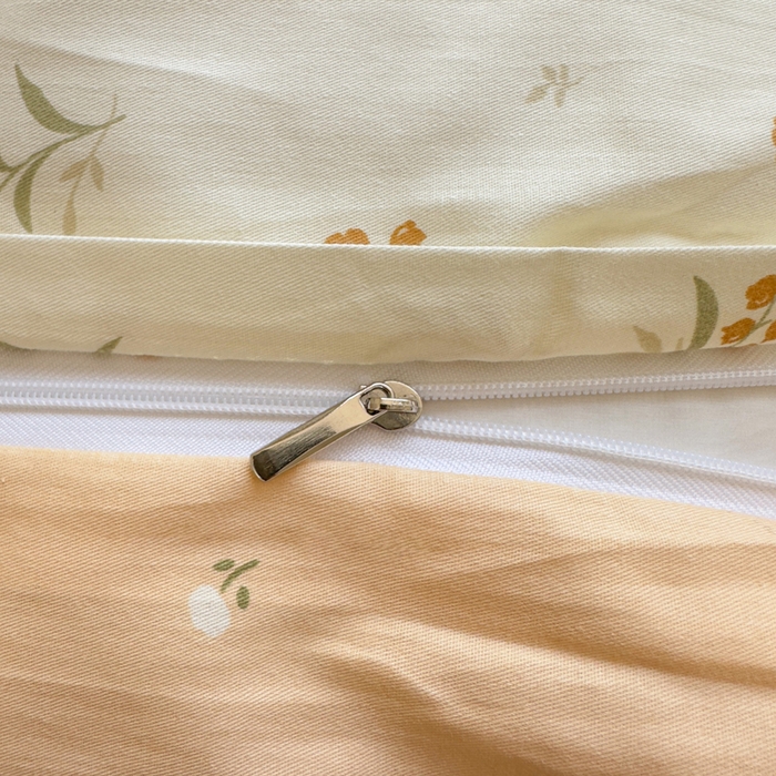 91家纺网 家纺一手货源 找家纺 鑫宇 2025新款全棉纯棉13372小清新印花四件套 浅浅花样