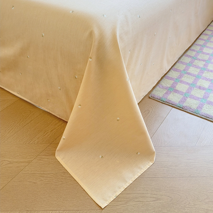 91家纺网 家纺一手货源 找家纺 鑫宇 2025新款全棉纯棉13372小清新印花四件套 浅浅花样