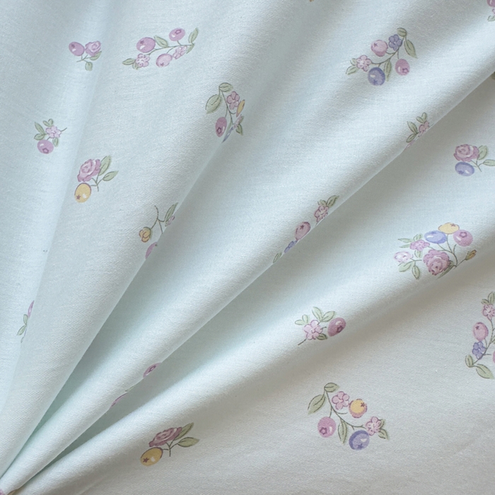 91家纺网 家纺一手货源 找家纺 鑫宇 2025新款全棉纯棉13372小清新印花四件套 清风花夏