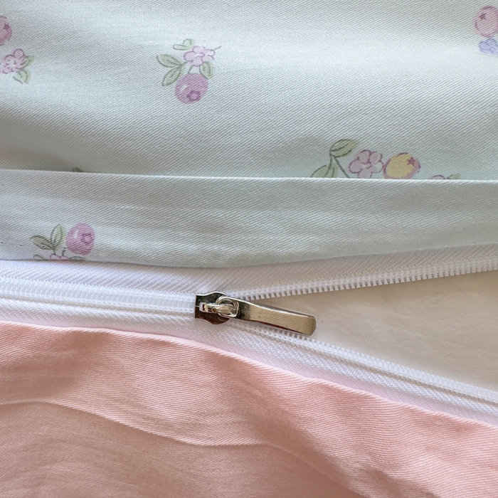 91家纺网 家纺一手货源 找家纺 鑫宇 2025新款全棉纯棉13372小清新印花四件套 清风花夏