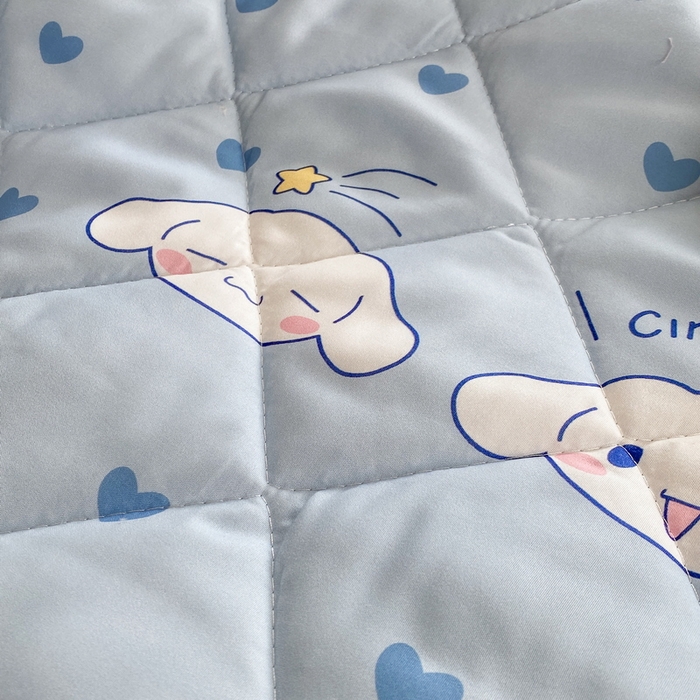 91家纺网 家纺一手货源 找家纺 一电 2025新款卡通可爱磨毛春夏新品夏凉被子家纺床品儿童幼儿园磨毛夏被 星空玉桂狗