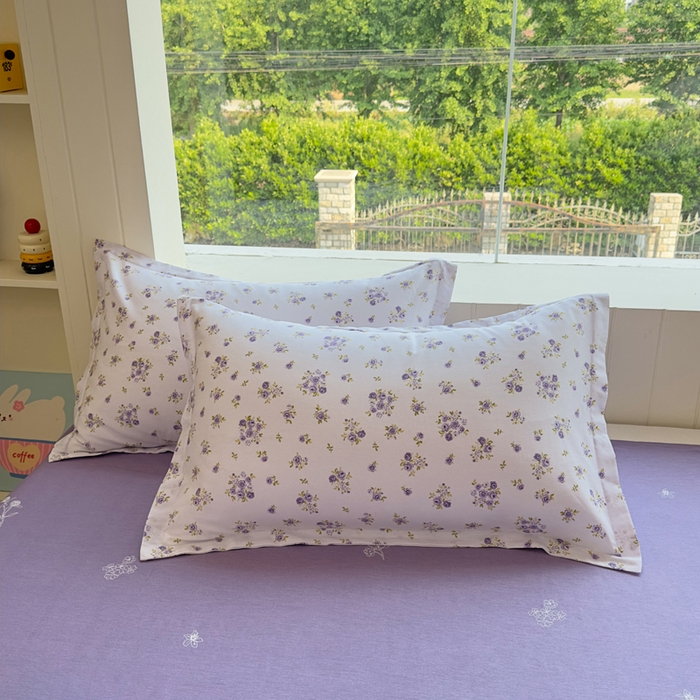 91家纺网 家纺一手货源 找家纺 鑫宇 2025新款全棉纯棉13372小清新印花四件套 清风若凡