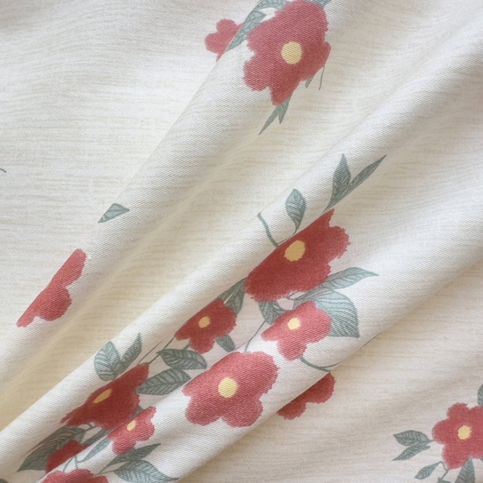 91家纺网 家纺一手货源 找家纺 鑫宇 2025新款全棉纯棉13372小清新印花四件套 清风细语