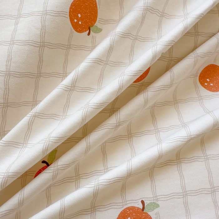 91家纺网 家纺一手货源 找家纺 鑫宇 2025新款全棉纯棉13372小清新印花四件套 秋实