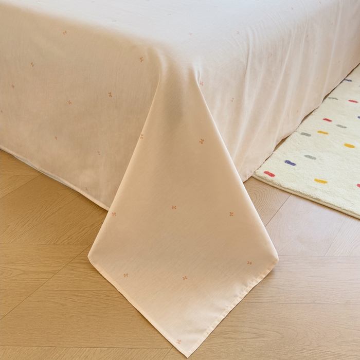 91家纺网 家纺一手货源 找家纺 鑫宇 2025新款全棉纯棉13372小清新印花四件套 秋实