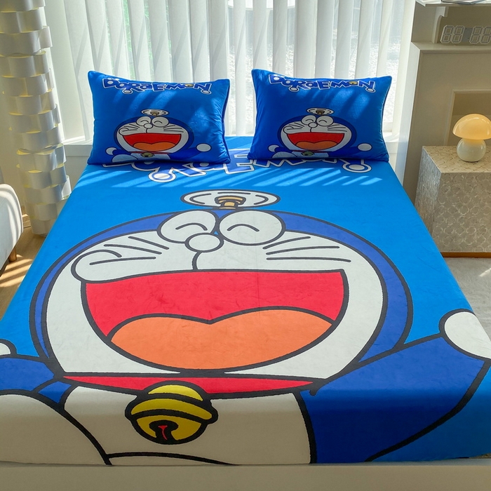 91家纺网 家纺一手货源 找家纺 一电 2025新款跨境电商床笠冬天德芙绒床笠单件加绒加厚绒床罩儿童学生宿舍床垫套床笠罩 叮当快跑