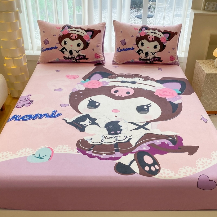 91家纺网 家纺一手货源 找家纺 （总）一电 2025新款跨境电商床笠冬天德芙绒床笠单件加绒加厚绒床罩儿童学生宿舍床垫套床笠罩