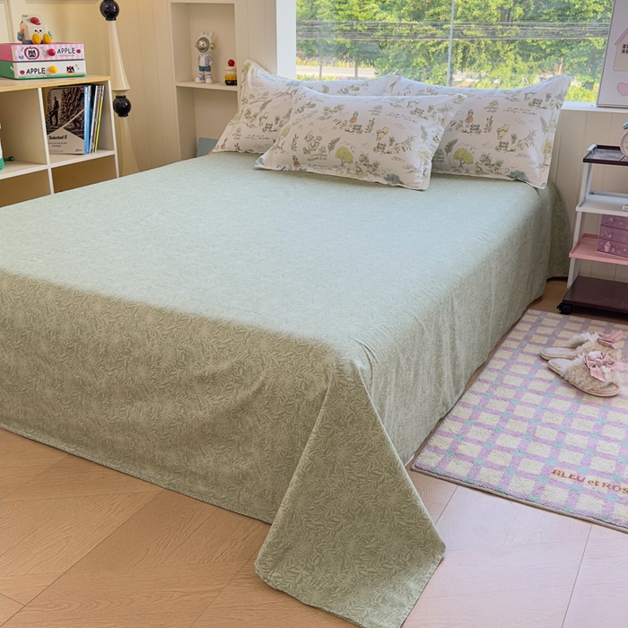 91家纺网 家纺一手货源 找家纺 鑫宇 2025新款全棉纯棉13372小清新印花四件套 童话故事