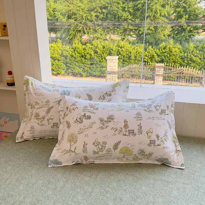 91家纺网 家纺一手货源 找家纺 鑫宇 2025新款全棉纯棉13372小清新印花四件套 童话故事