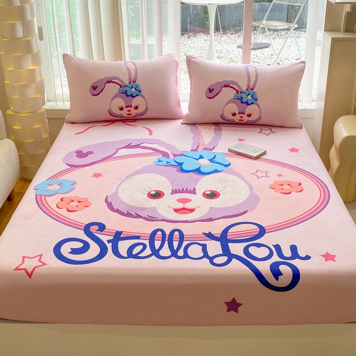 91家纺网 家纺一手货源 找家纺 （总）一电 2025新款跨境电商床笠冬天德芙绒床笠单件加绒加厚绒床罩儿童学生宿舍床垫套床笠罩