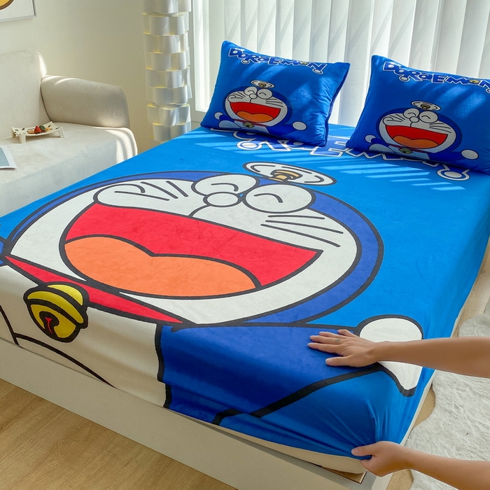 91家纺网 家纺一手货源 找家纺 一电 2025新款跨境电商床笠冬天德芙绒床笠单件加绒加厚绒床罩儿童学生宿舍床垫套床笠罩 叮当快跑