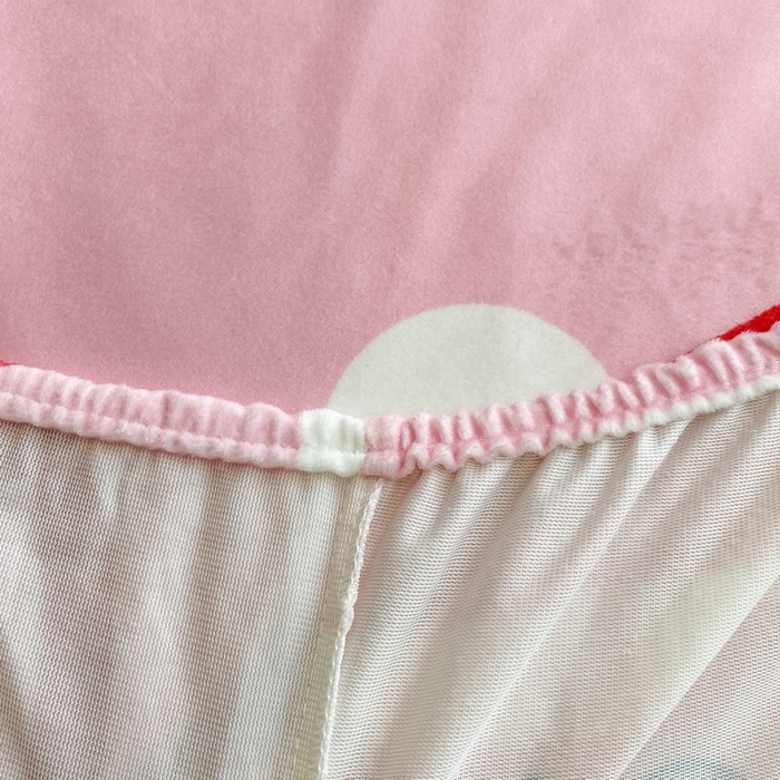 91家纺网 家纺一手货源 找家纺 一电 2025新款跨境电商床笠冬天德芙绒床笠单件加绒加厚绒床罩儿童学生宿舍床垫套床笠罩 害羞KT