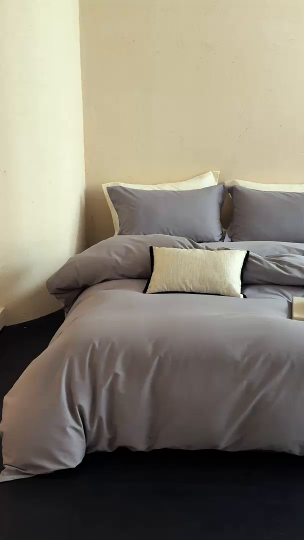 91家纺网 家纺一手货源 找家纺 （总）ONE TWO ONE 121 2025宽边枕陶瓷一字绣磨毛四件套（会员：-10元）