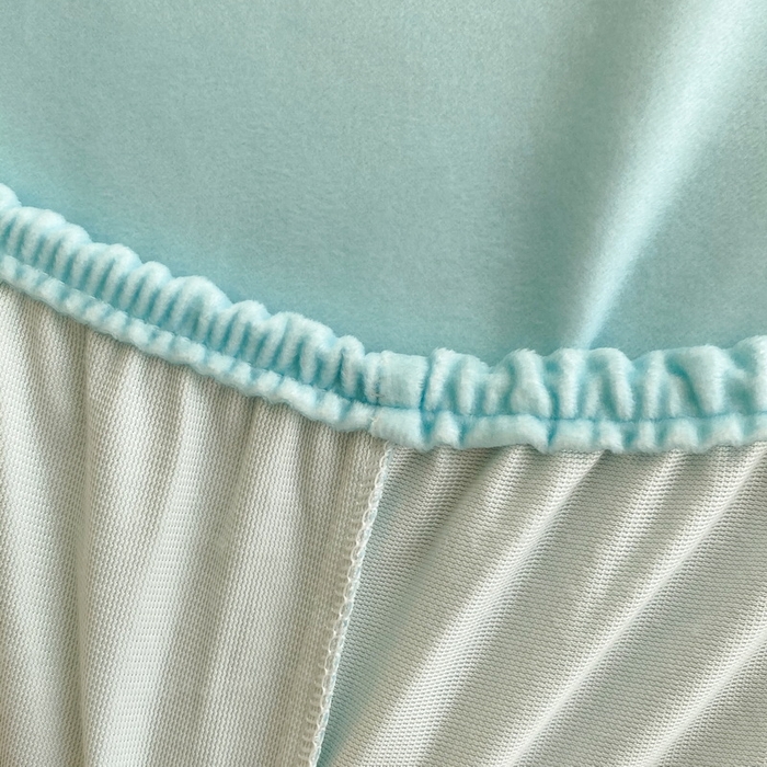 91家纺网 家纺一手货源 找家纺 一电 2025新款跨境电商床笠冬天德芙绒床笠单件加绒加厚绒床罩儿童学生宿舍床垫套床笠罩 奶茶小新