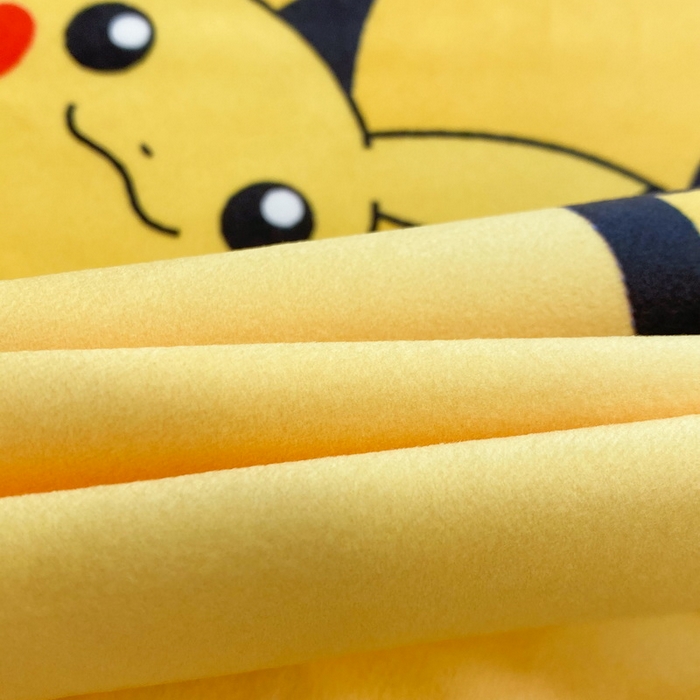 91家纺网 家纺一手货源 找家纺 一电 2025新款跨境电商床笠冬天德芙绒床笠单件加绒加厚绒床罩儿童学生宿舍床垫套床笠罩 皮卡丘家族