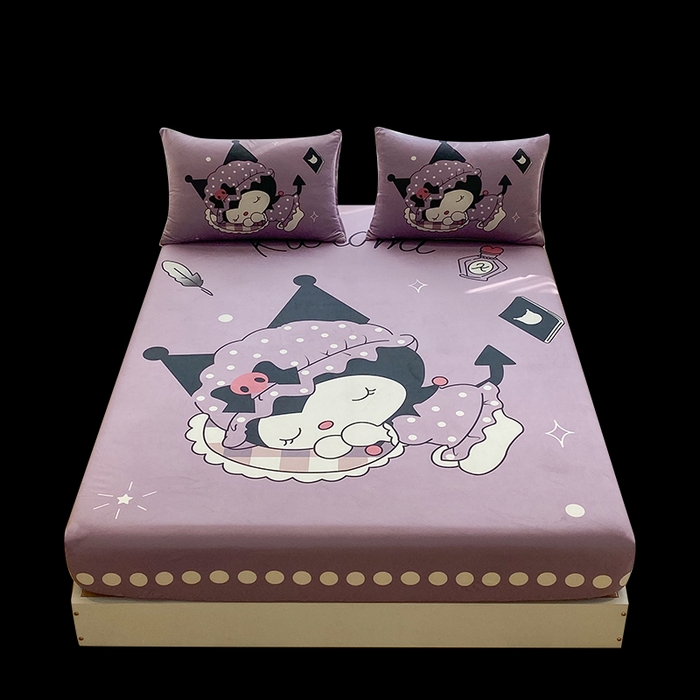 91家纺网 家纺一手货源 找家纺 一电 2025新款跨境电商床笠冬天德芙绒床笠单件加绒加厚绒床罩儿童学生宿舍床垫套床笠罩 睡觉公主