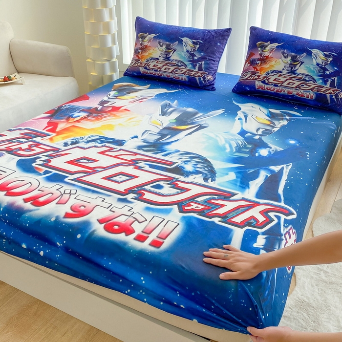 91家纺网 家纺一手货源 找家纺 一电 2025新款跨境电商床笠冬天德芙绒床笠单件加绒加厚绒床罩儿童学生宿舍床垫套床笠罩-系列二 赛罗