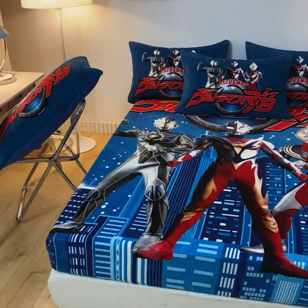 91家纺网 家纺一手货源 找家纺 （总）一电 2025新款卡通珊瑚绒床笠单件床罩冬季加厚牛奶绒床垫保护罩全包床单套-系列二