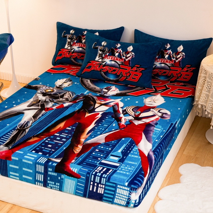 91家纺网 家纺一手货源 找家纺 （总）一电 2025新款卡通珊瑚绒床笠单件床罩冬季加厚牛奶绒床垫保护罩全包床单套-系列二