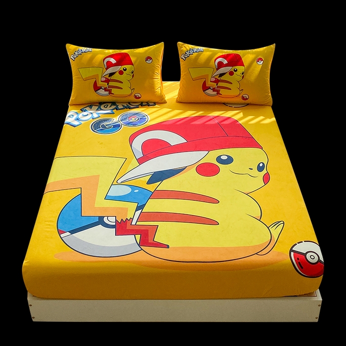 91家纺网 家纺一手货源 找家纺 一电 2025新款跨境电商床笠冬天德芙绒床笠单件加绒加厚绒床罩儿童学生宿舍床垫套床笠罩 小红帽皮卡丘