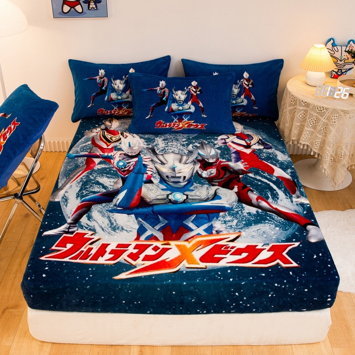 91家纺网 家纺一手货源 找家纺 （总）一电 2025新款卡通珊瑚绒床笠单件床罩冬季加厚牛奶绒床垫保护罩全包床单套-系列二