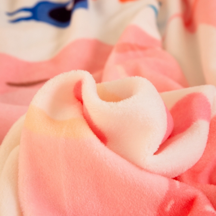 91家纺网 家纺一手货源 找家纺 一电 外贸2025新款卡通珊瑚绒床笠单件床罩冬季加厚牛奶绒床垫保护罩全包床单套 贝贝熊