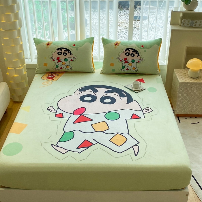 91家纺网 家纺一手货源 找家纺 一电 2025新款跨境电商床笠冬天德芙绒床笠单件加绒加厚绒床罩儿童学生宿舍床垫套床笠罩 小新