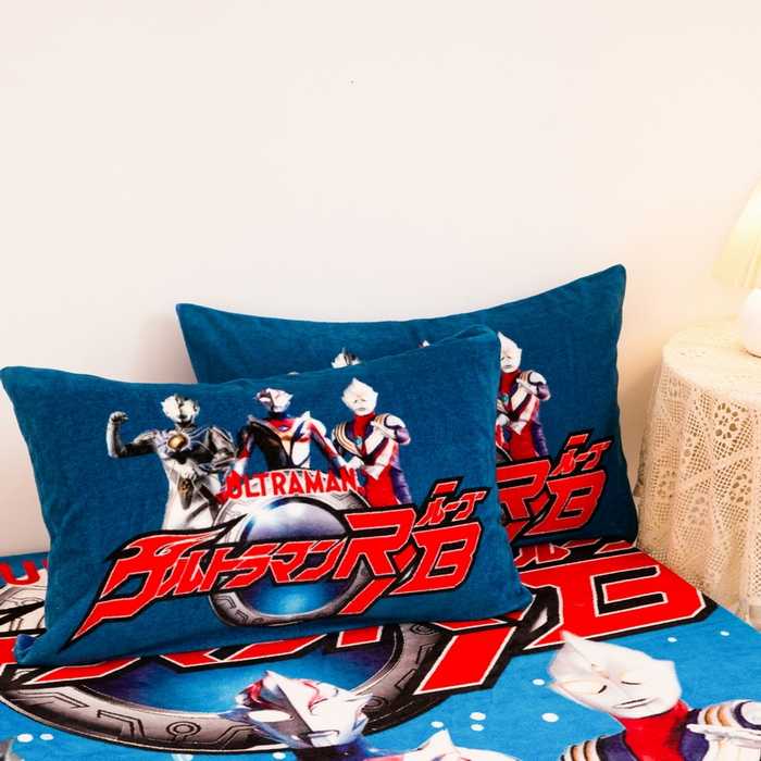 91家纺网 家纺一手货源 找家纺 一电 2025新款卡通珊瑚绒床笠单件床罩冬季加厚牛奶绒床垫保护罩全包床单套-系列二 奥特归来