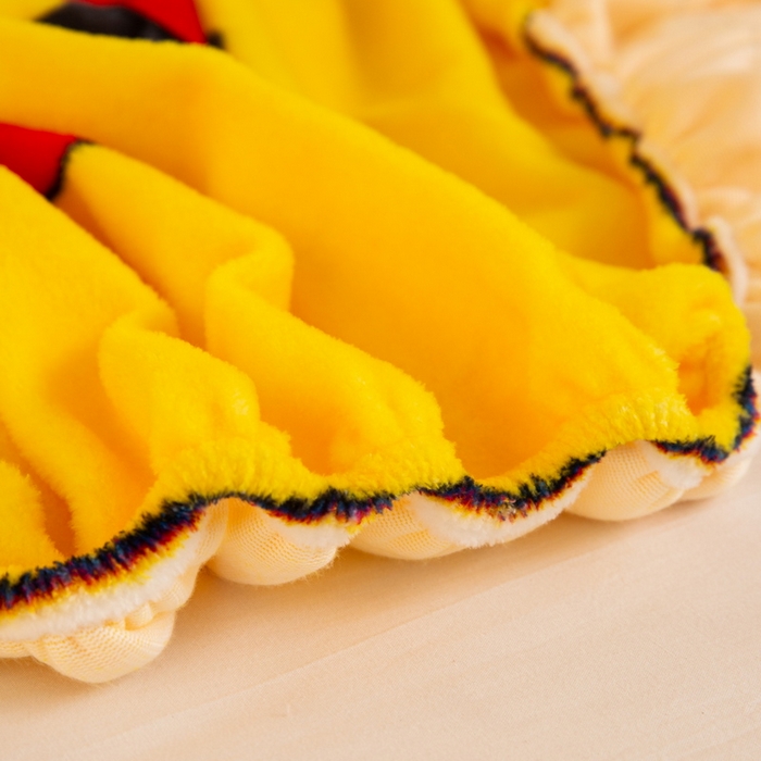 91家纺网 家纺一手货源 找家纺 一电 外贸2025新款卡通珊瑚绒床笠单件床罩冬季加厚牛奶绒床垫保护罩全包床单套 奔跑皮卡丘