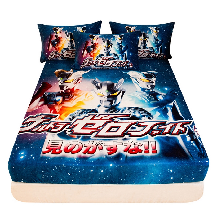 91家纺网 家纺一手货源 找家纺 一电 2025新款卡通珊瑚绒床笠单件床罩冬季加厚牛奶绒床垫保护罩全包床单套-系列二 赛罗