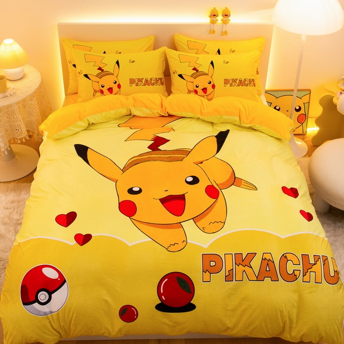 91家纺网 家纺一手货源 找家纺 （总）一电 2025外贸跨境电商儿童卡通床上四件套亲肤牛奶绒学生三件床单被套加大珊瑚宝宝卡通