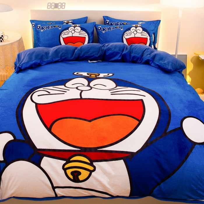 91家纺网 家纺一手货源 找家纺 一电 2025外贸跨境电商儿童卡通床上四件套亲肤牛奶绒学生三件床单被套加大珊瑚宝宝卡通 叮当快跑