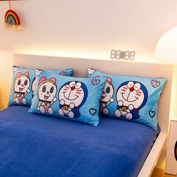 91家纺网 家纺一手货源 找家纺 一电 2025外贸跨境电商儿童卡通床上四件套亲肤牛奶绒学生三件床单被套加大珊瑚宝宝卡通 讲故事