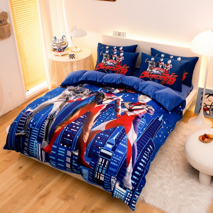 91家纺网 家纺一手货源 找家纺 （总）一电 2025外贸跨境电商儿童卡通床上四件套亲肤牛奶绒学生三件床单被套加大珊瑚宝宝卡通2