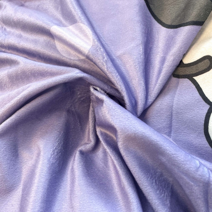 91家纺网 家纺一手货源 找家纺 一电 2025外贸跨境电商儿童卡通床上四件套亲肤牛奶绒学生三件床单被套加大珊瑚宝宝卡通 圆点库洛米