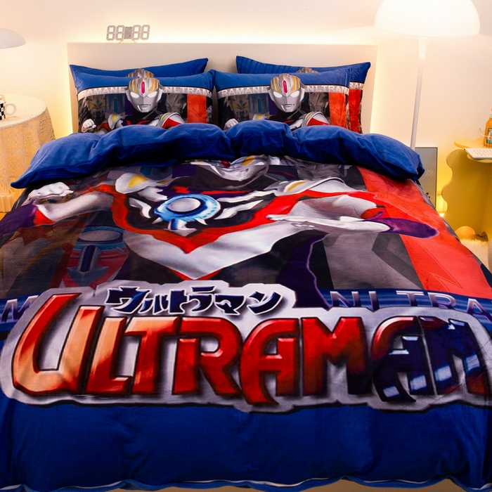 91家纺网 家纺一手货源 找家纺 一电 2025外贸跨境电商儿童卡通床上四件套亲肤牛奶绒学生三件床单被套加大珊瑚宝宝卡通单被套2 欧布