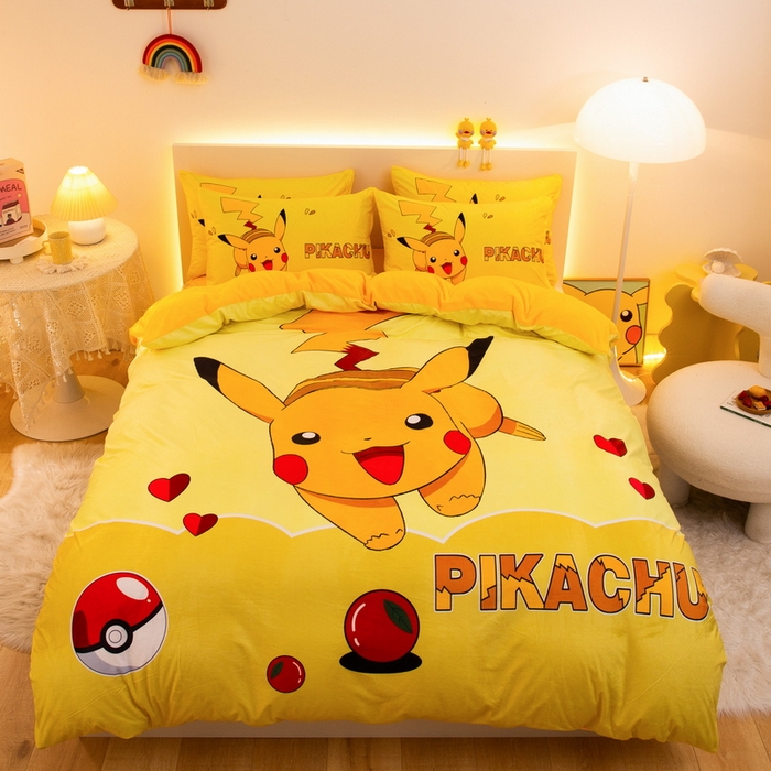 91家纺网 家纺一手货源 找家纺 （总）一电 2025外贸跨境电商儿童卡通床上四件套亲肤牛奶绒学生三件床单被套加大珊瑚宝宝卡通单被套