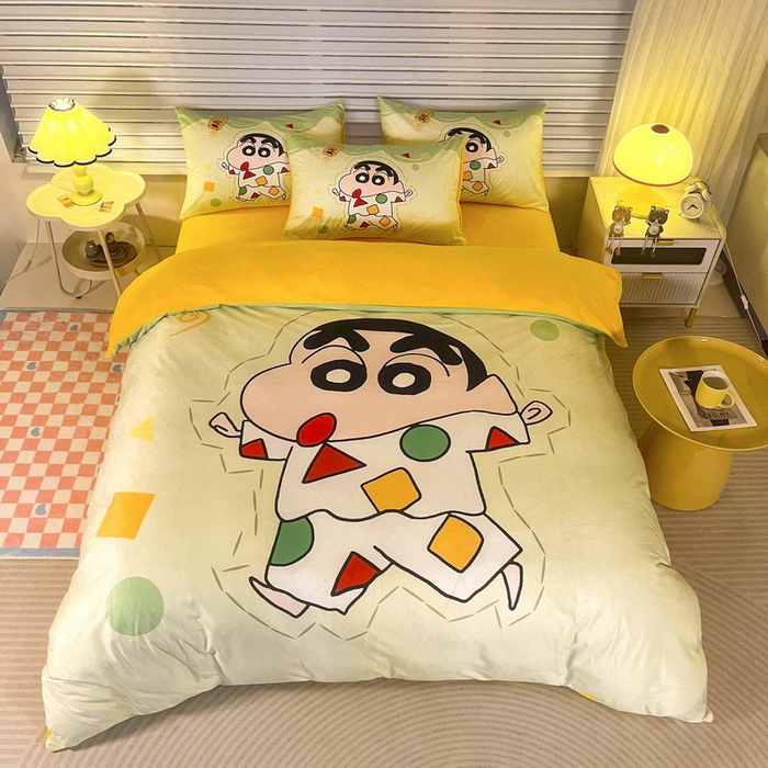 91家纺网 家纺一手货源 找家纺 （总）一电 2025外贸跨境电商儿童卡通床上四件套亲肤牛奶绒学生三件床单被套加大珊瑚宝宝卡通单被套