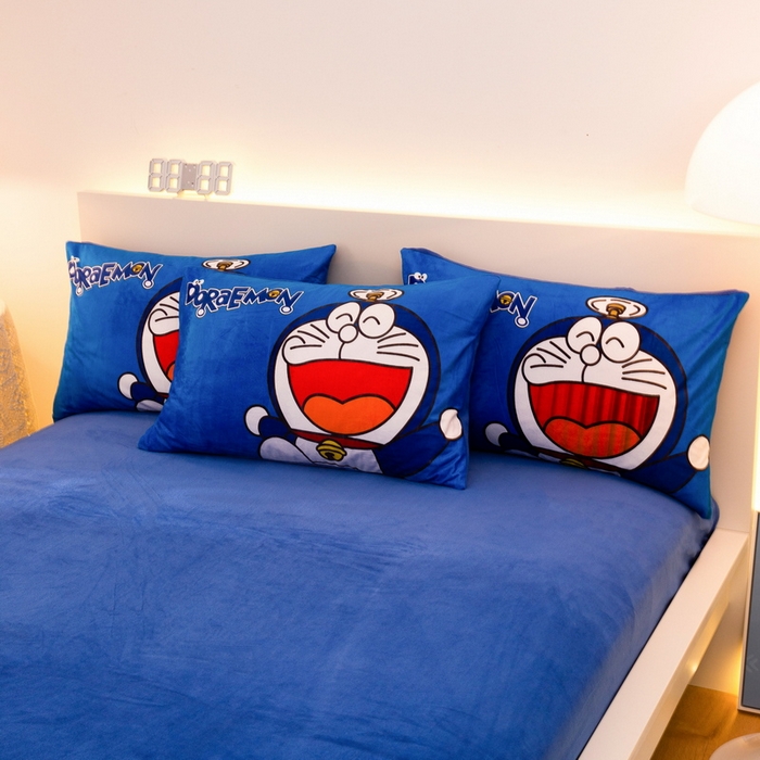 91家纺网 家纺一手货源 找家纺 一电 2025外贸跨境电商儿童卡通床上四件套亲肤牛奶绒学生三件床单被套加大珊瑚宝宝卡通单被套 叮当快跑