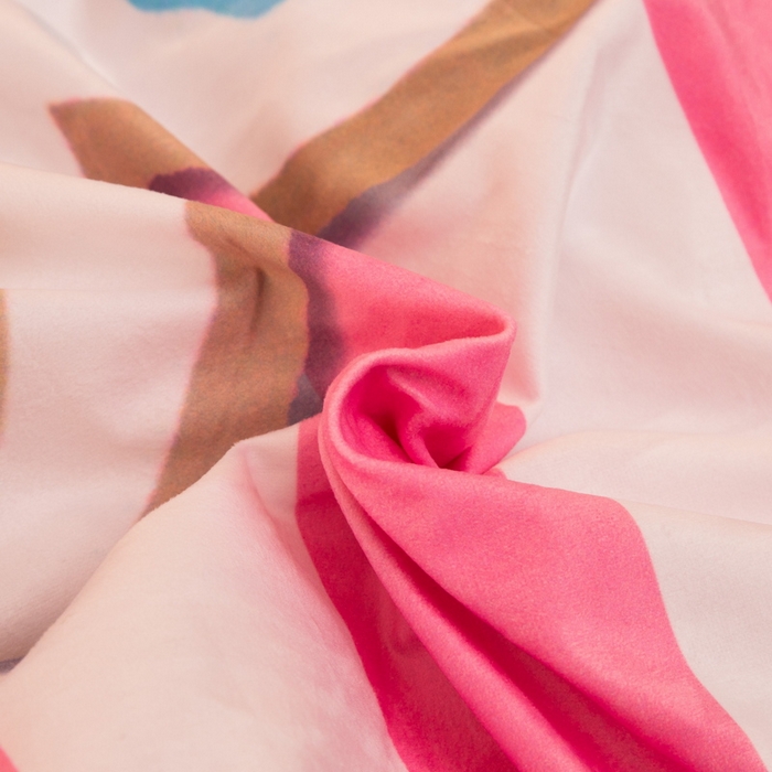 91家纺网 家纺一手货源 找家纺 一电 2025外贸跨境电商儿童卡通床上四件套亲肤牛奶绒学生三件床单被套加大珊瑚宝宝卡通单被套 公主伙伴