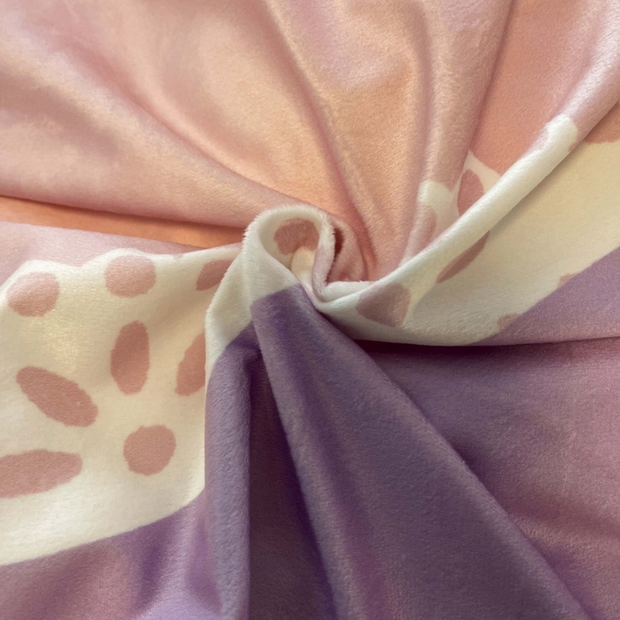 91家纺网 家纺一手货源 找家纺 一电 2025外贸跨境电商儿童卡通床上四件套亲肤牛奶绒学生三件床单被套加大珊瑚宝宝卡通单被套 公主库洛米