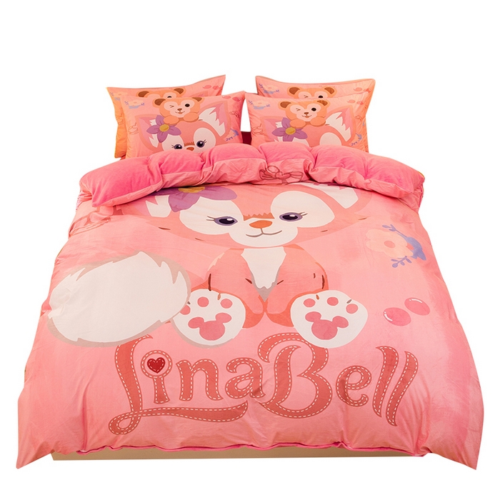 91家纺网 家纺一手货源 找家纺 一电 2025外贸跨境电商儿童卡通床上四件套亲肤牛奶绒学生三件床单被套加大珊瑚宝宝卡通单被套3 贝贝熊