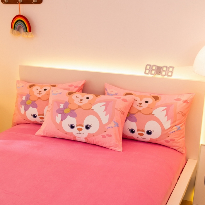 91家纺网 家纺一手货源 找家纺 一电 2025外贸跨境电商儿童卡通床上四件套亲肤牛奶绒学生三件床单被套加大珊瑚宝宝卡通3 贝贝熊